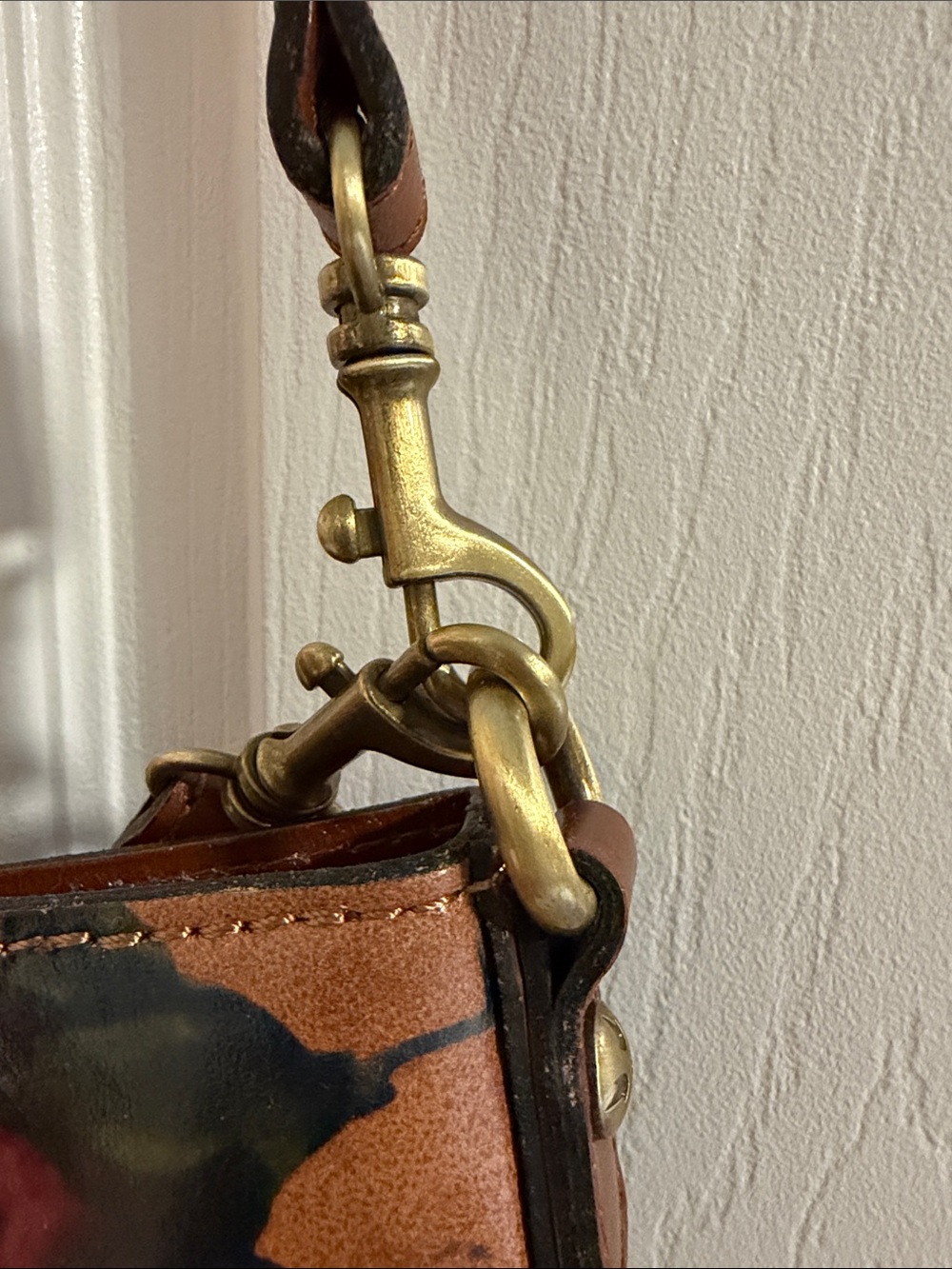 NEW Patricia Nash summer collection Floral Crossbody Shoulder Tote Bag in Brown - Picture 6 of 9